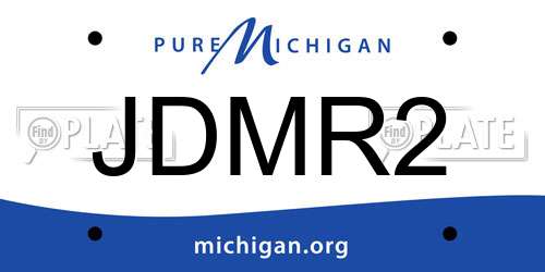 JDMR2 Michigan License Plate