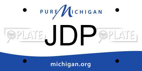 JDP Michigan License Plate