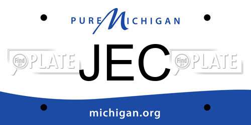 JEC Michigan License Plate
