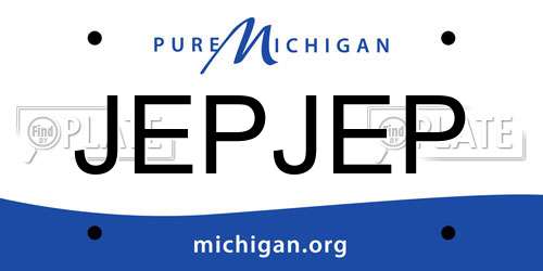 JEPJEP Michigan License Plate
