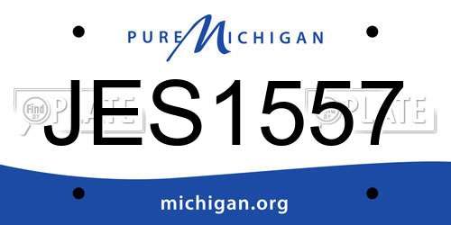 JES1557 Michigan License Plate