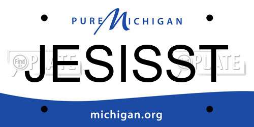 JESISST Michigan License Plate