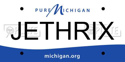JETHRIX Michigan License Plate