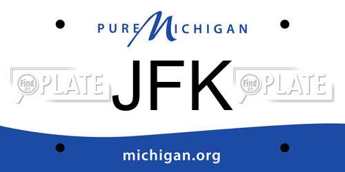 JFK Michigan License Plate