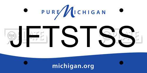 JFTSTSS Michigan License Plate