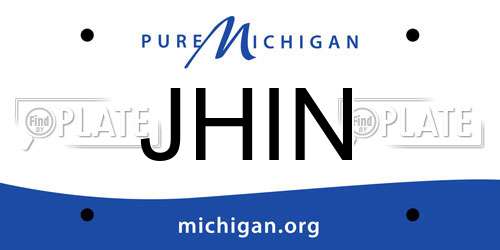 JHIN Michigan License Plate