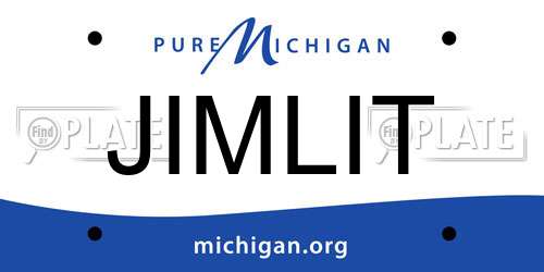JIMLIT Michigan License Plate