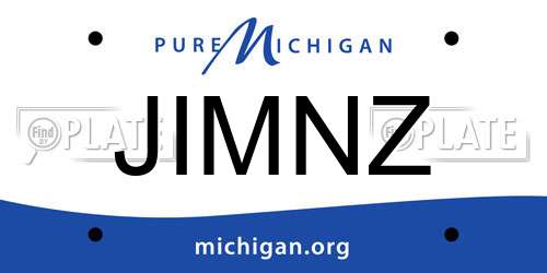 JIMNZ Michigan License Plate