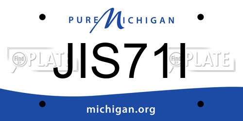 JIS71I Michigan License Plate