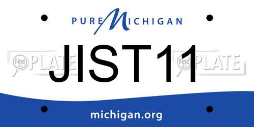 JIST11 Michigan License Plate