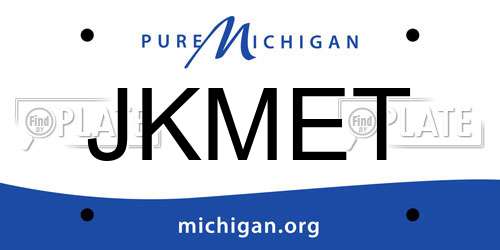 JKMET Michigan License Plate