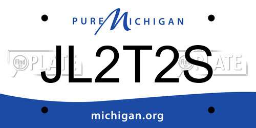 JL2T2S Michigan License Plate