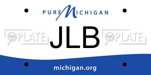 JLB Michigan License Plate