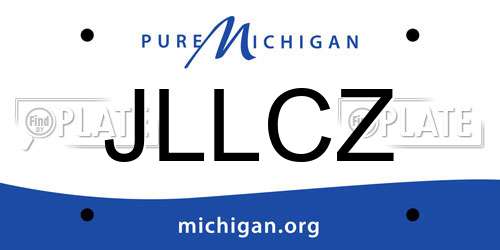 JLLCZ Michigan License Plate