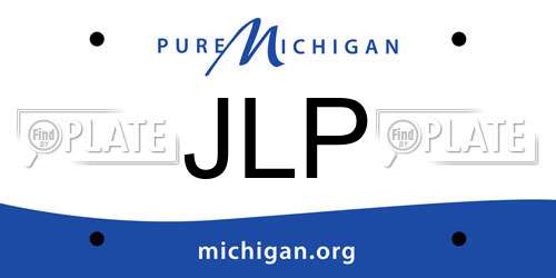 JLP Michigan License Plate