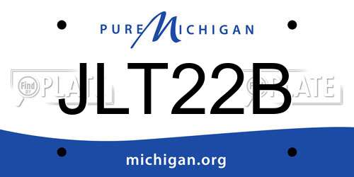 JLT22B Michigan License Plate
