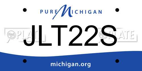 JLT22S Michigan License Plate