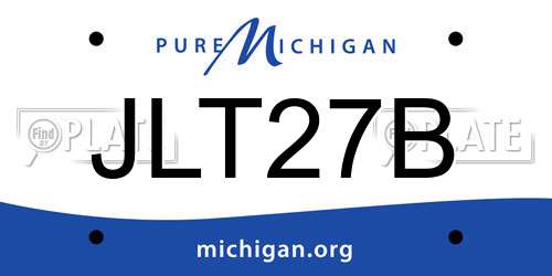 JLT27B Michigan License Plate