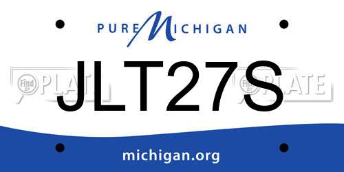 JLT27S Michigan License Plate