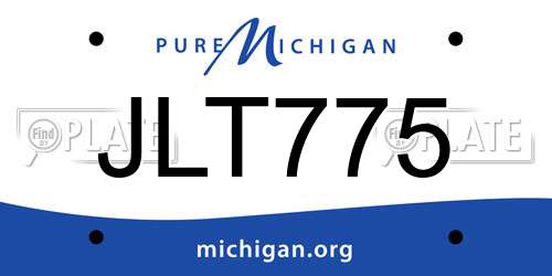 JLT775 Michigan License Plate