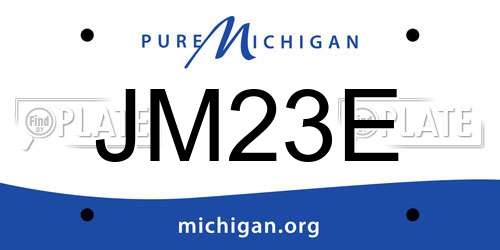JM23E Michigan License Plate