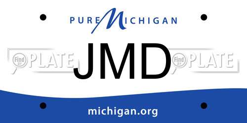 JMD Michigan License Plate