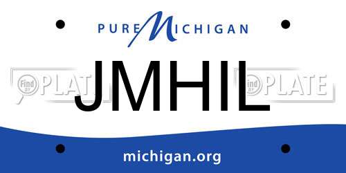 JMHIL Michigan License Plate
