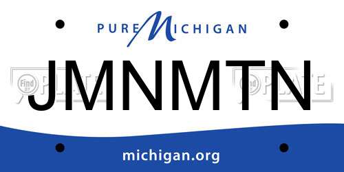 JMNMTN Michigan License Plate