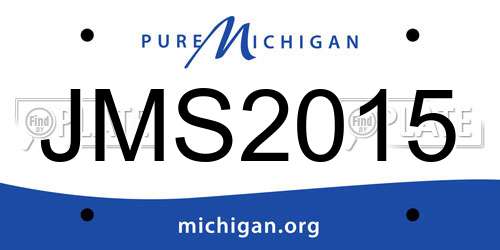 JMS2015 Michigan License Plate