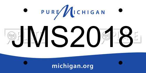 JMS2018 Michigan License Plate