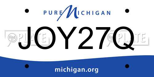 JOY27Q Michigan License Plate