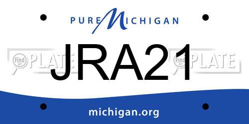 JRA21 Michigan License Plate