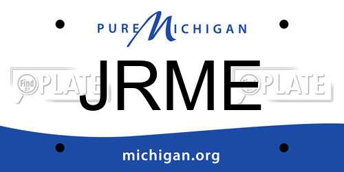 JRME Michigan License Plate
