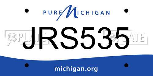 JRS535 Michigan License Plate