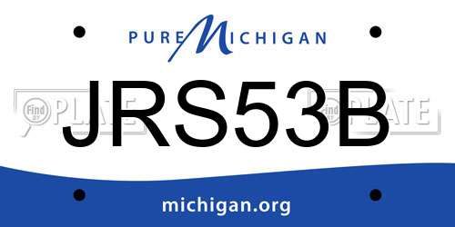 JRS53B Michigan License Plate