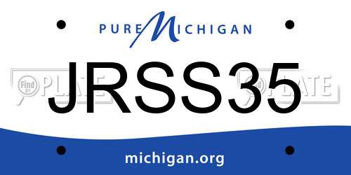 JRSS35 Michigan License Plate
