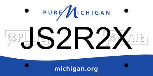 JS2R2X Michigan License Plate