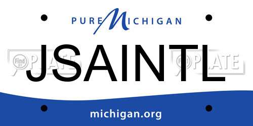 JSAINTL Michigan License Plate