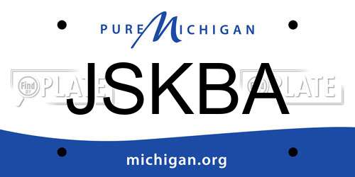 JSKBA Michigan License Plate