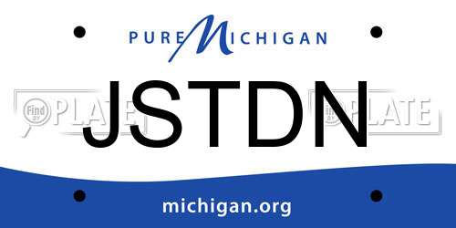 JSTDN Michigan License Plate