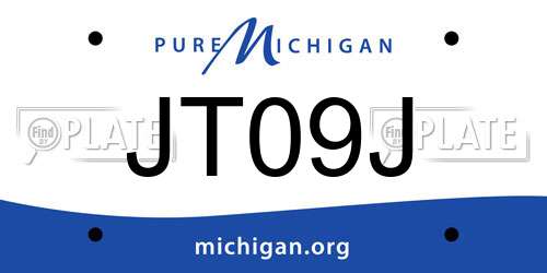 JT09J Michigan License Plate