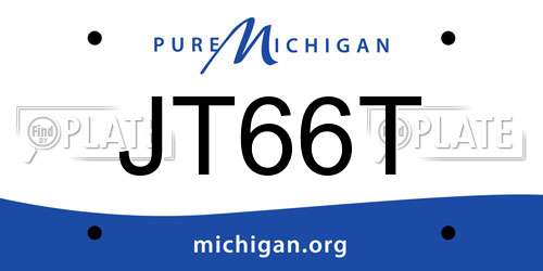 JT66T Michigan License Plate