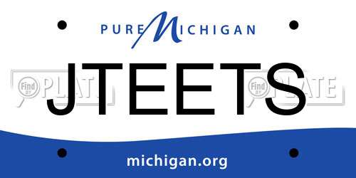 JTEETS Michigan License Plate