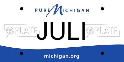 JULI Michigan License Plate