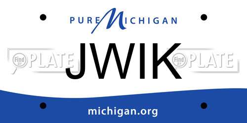 JWIK Michigan License Plate