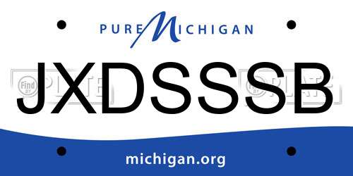 JXDSSSB Michigan License Plate