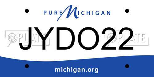 JYDO22 Michigan License Plate