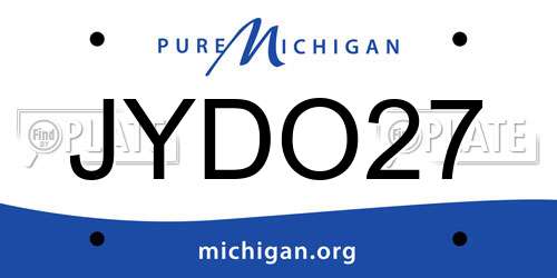 JYDO27 Michigan License Plate