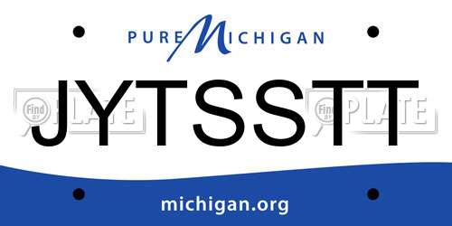 JYTSSTT Michigan License Plate