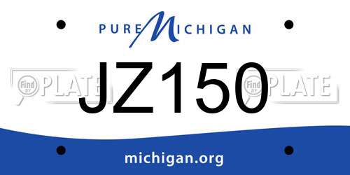 JZ150 Michigan License Plate